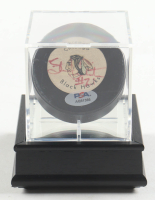 Stan Mikita Signed Black Hawks Logo Hockey Puck In Display Case (PSA) at PristineAuction.com
