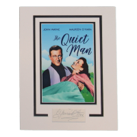 Maureen O'Hara Signed "The Quiet Man" 11x14 Custom Matted Cut Display (ACOA) at PristineAuction.com