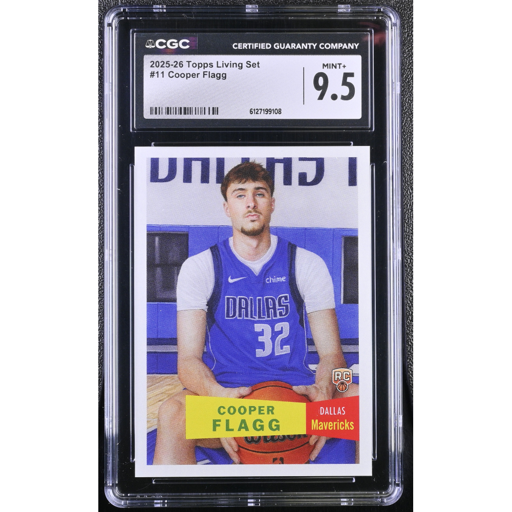 Cooper Flagg 2025-26 Topps Living Set #11 RC (CGC 9.5) at PristineAuction.com