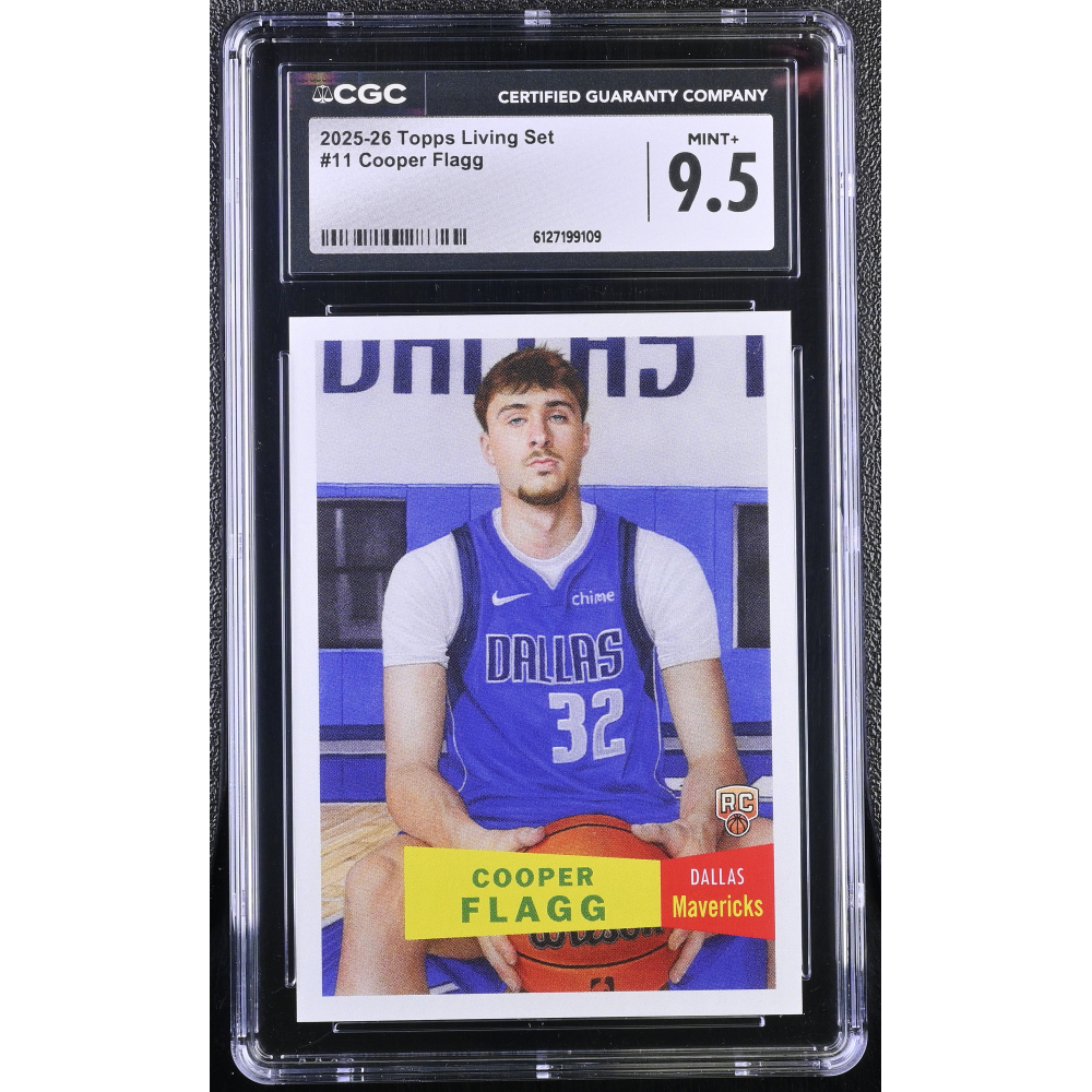 Cooper Flagg 2025-26 Topps Living Set #11 RC (CGC 9.5) at PristineAuction.com