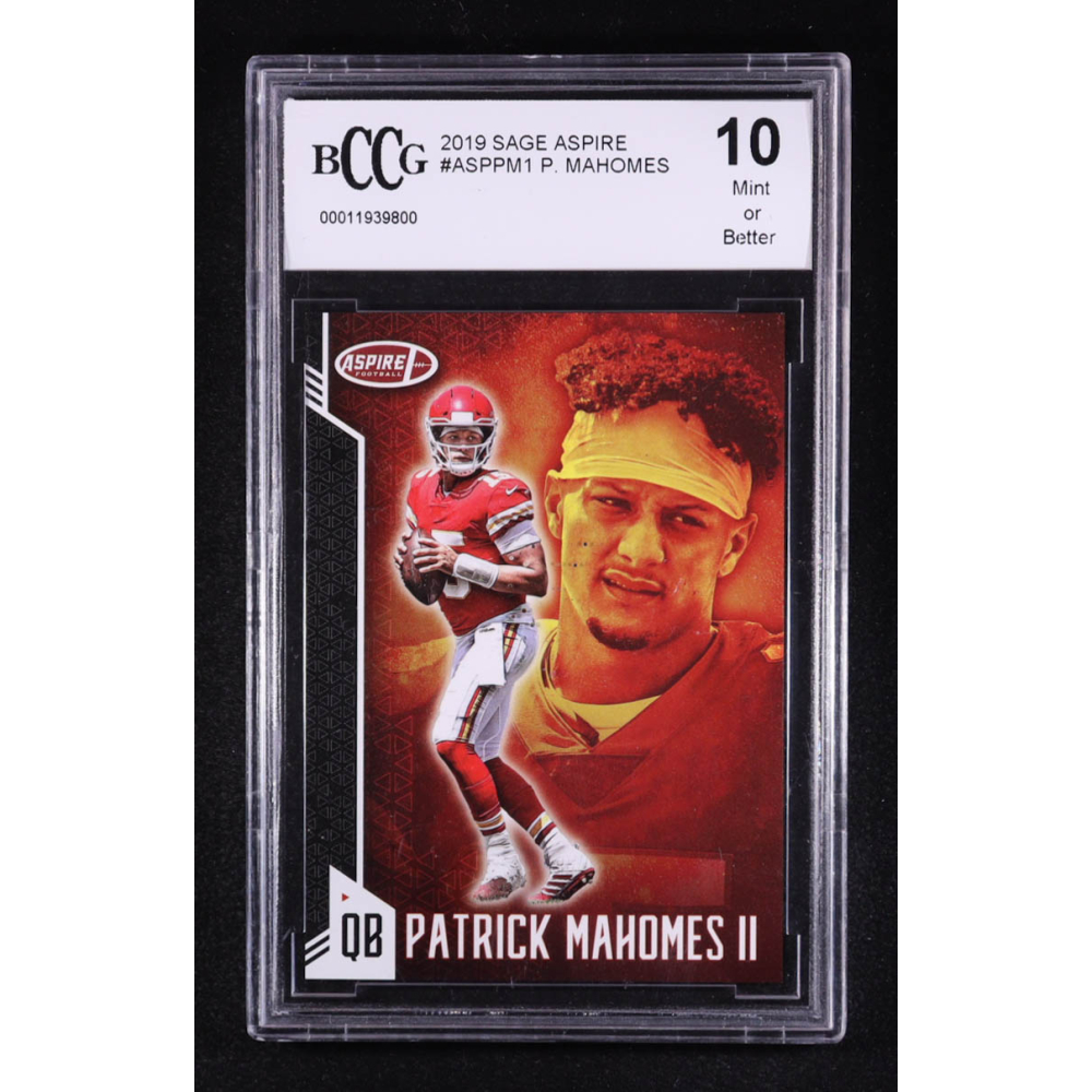 Patrick Mahomes II 2019 Sage Aspire #ASPPM1 (BCCG 10) at PristineAuction.com