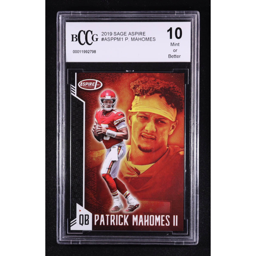 Patrick Mahomes II 2019 Sage Aspire #ASPPM1 (BCCG 10) at PristineAuction.com
