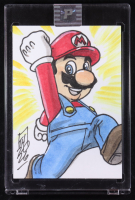 Mario | Mario Bros | Original Art Sketch Card by Tom Hodges (1/1 Original Art) at PristineAuction.com