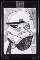 Stormtrooper | Star Wars | Original Art Sketch Card by Tom Hodges (1/1 Original Art) at PristineAuction.com