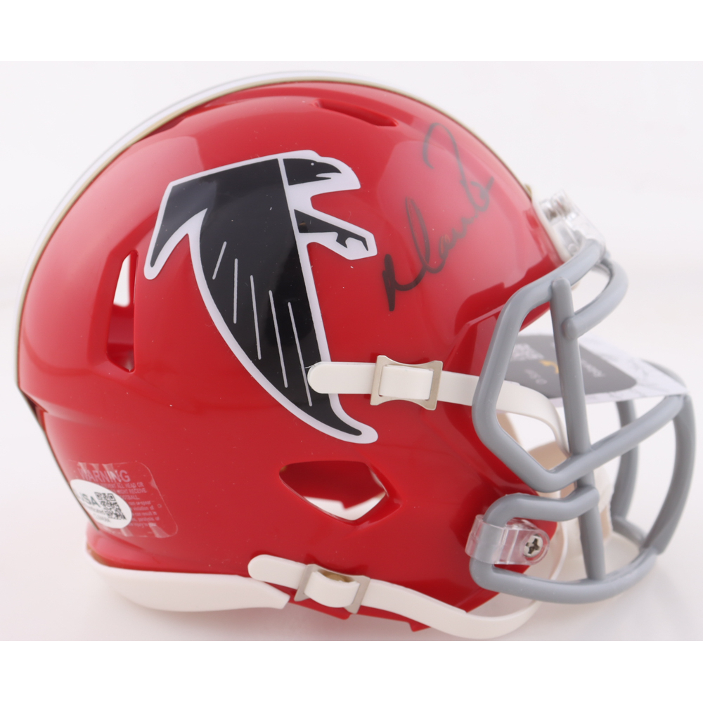 Matt Ryan Signed Falcons Throwback Speed Mini Helmet (JSA) at PristineAuction.com