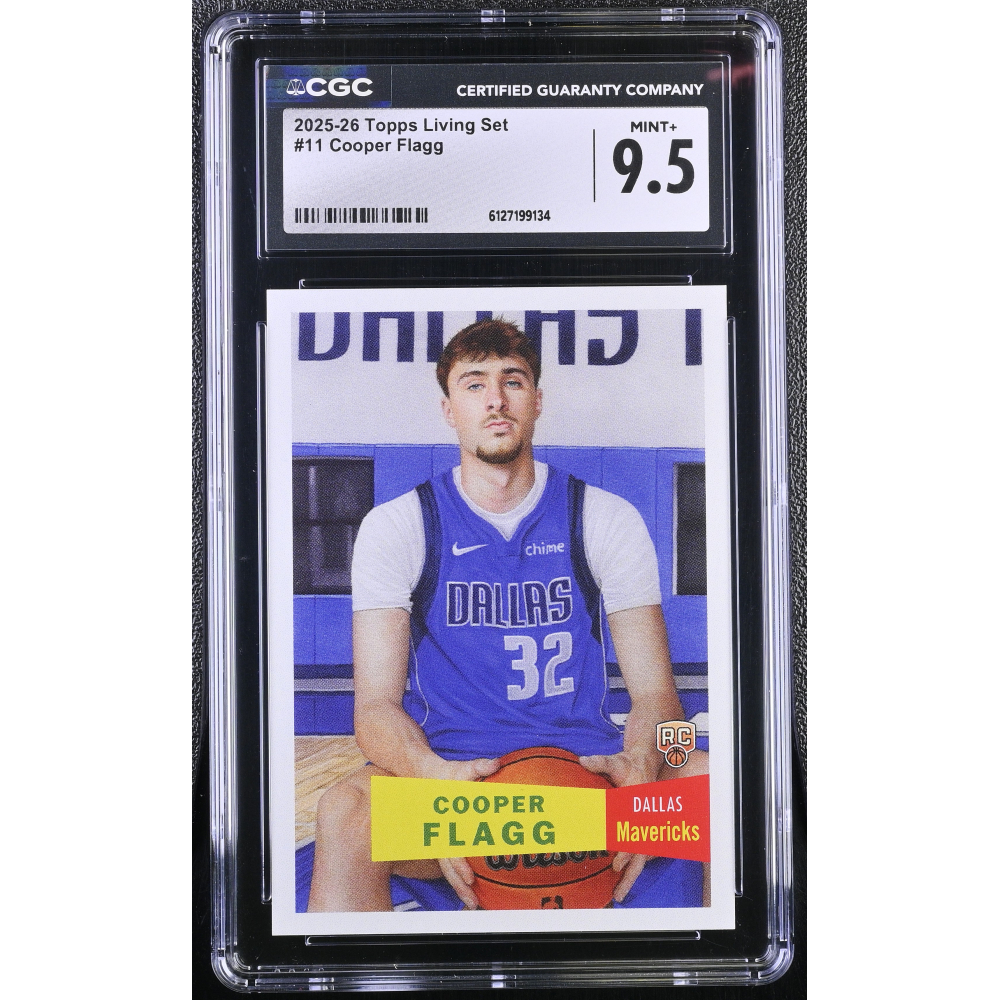 Cooper Flagg 2025-26 Topps Living Set #11 RC (CGC 9.5) at PristineAuction.com