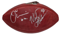 Michael Strahan & Osi Umenyiora Signed "The Duke" Official NFL Game Ball (Steiner) at PristineAuction.com