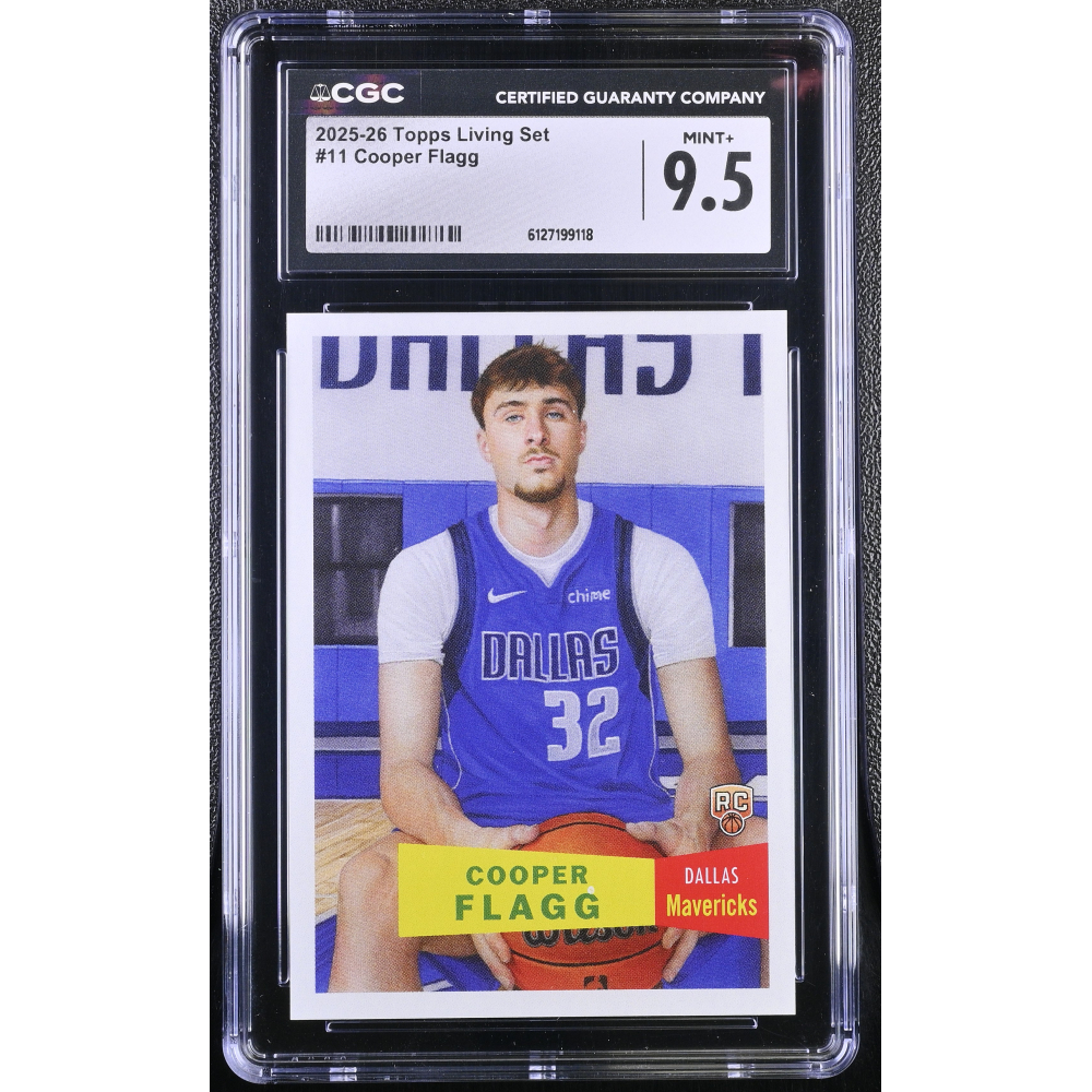 Cooper Flagg 2025-26 Topps Living Set #11 RC (CGC 9.5) at PristineAuction.com