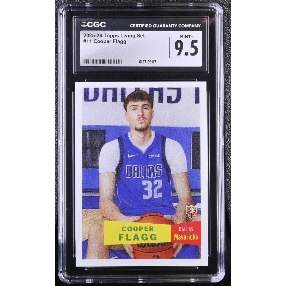 Cooper Flagg 2025-26 Topps Living Set #11 RC (CGC 9.5) at PristineAuction.com
