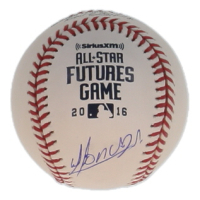 Yoan Moncada Signed OML 2016 All-Star Futures Game Logo Baseball (JSA) at PristineAuction.com