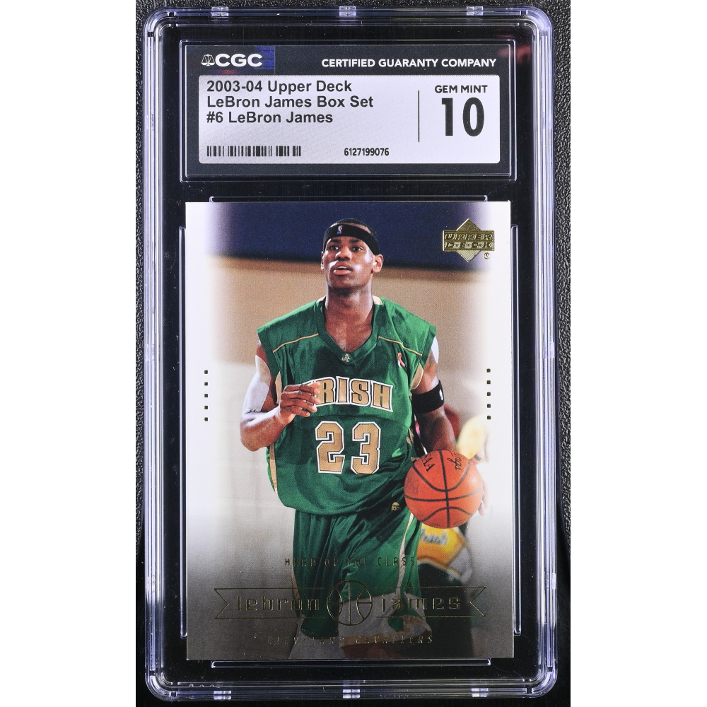 LeBron James 2003-04 Upper Deck LeBron James Box Set #6 RC (CGC 10) at PristineAuction.com