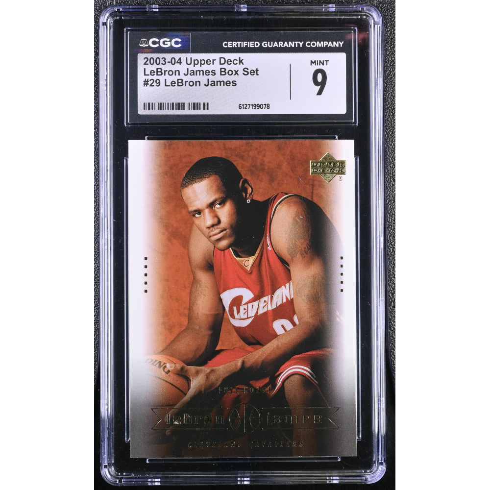 LeBron James 2003-04 Upper Deck LeBron James Box Set #29 RC (CGC 9) at PristineAuction.com