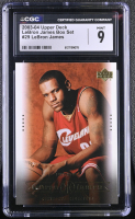LeBron James 2003-04 Upper Deck LeBron James Box Set #29 RC (CGC 9) at PristineAuction.com
