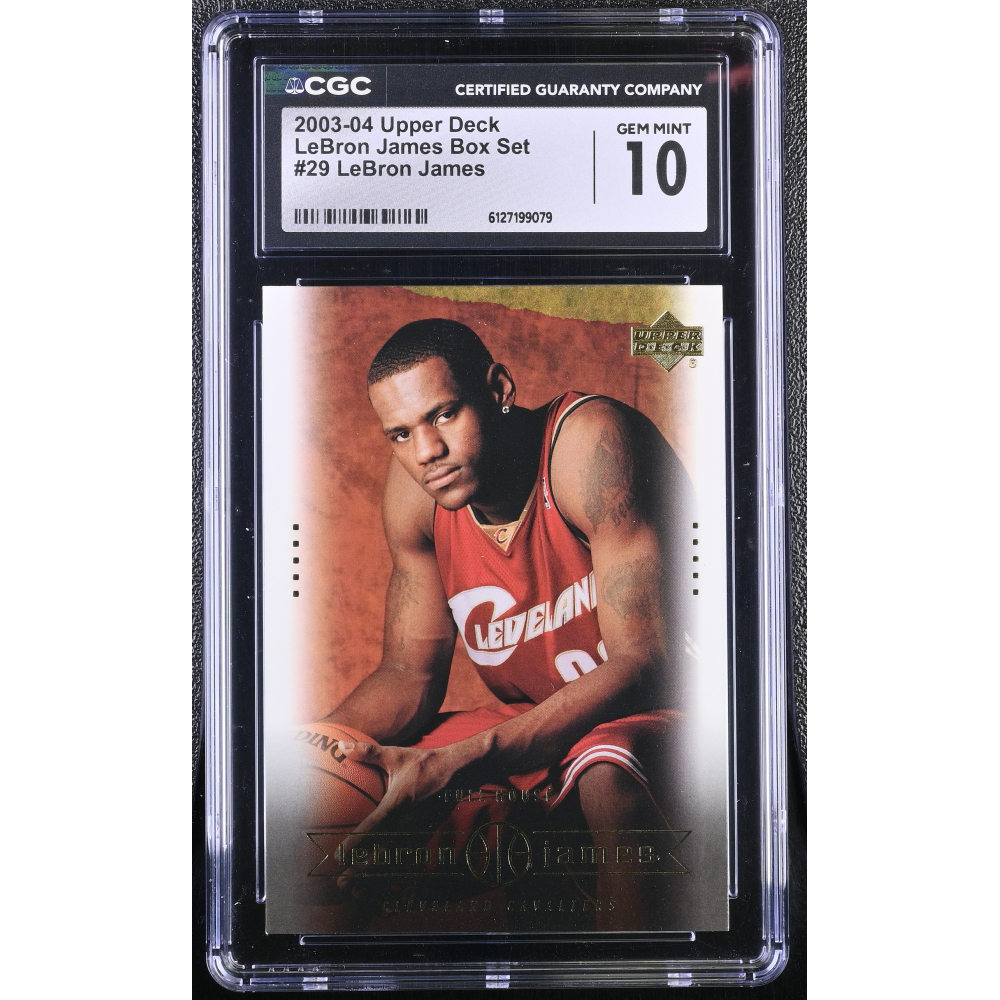 LeBron James 2003-04 Upper Deck LeBron James Box Set #29 RC (CGC 10) at PristineAuction.com