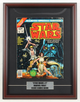 1977 "Star Wars" Issue #1 Custom Framed Marvel Comic Book Display with Title Plaque at PristineAuction.com