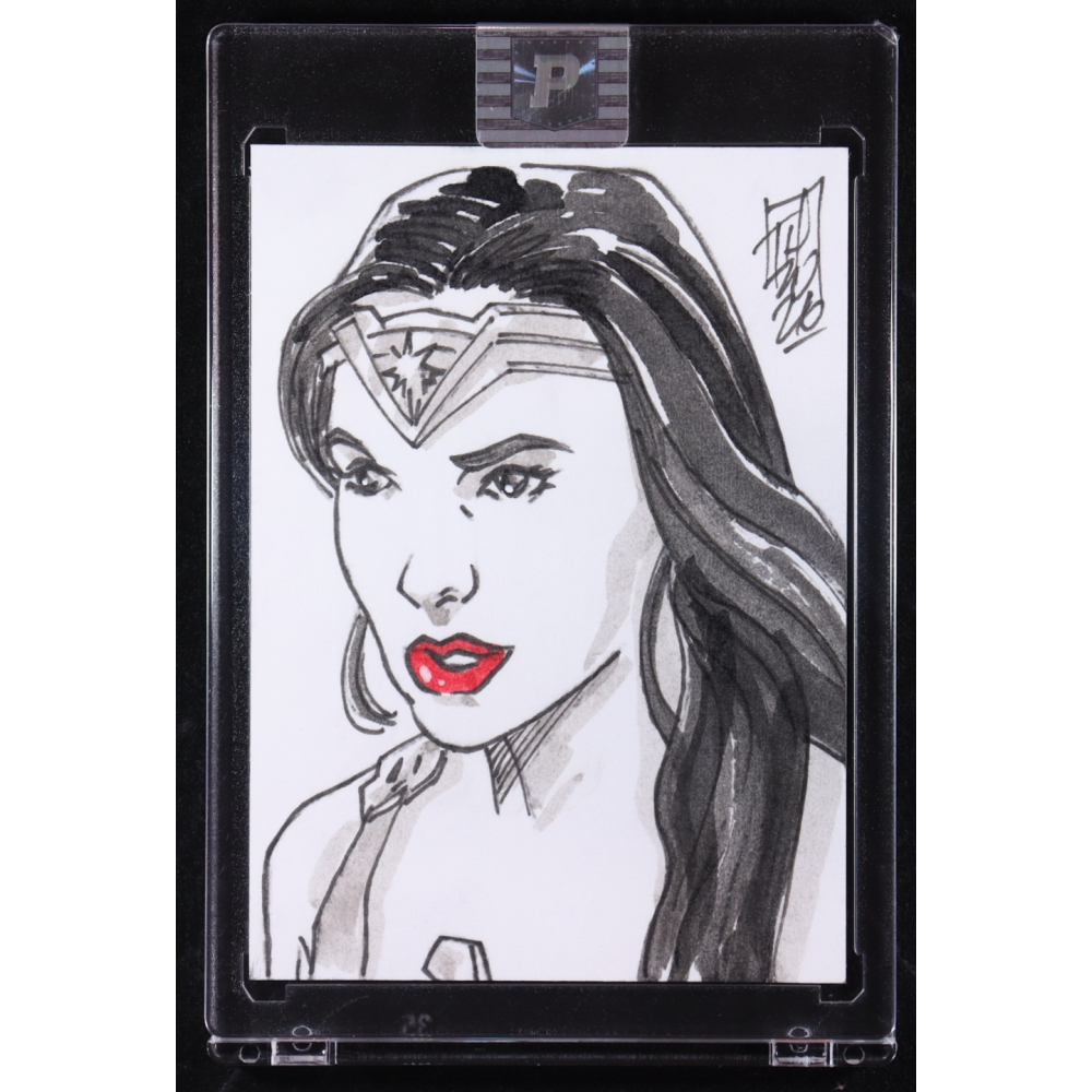 Wonder Woman | DC | Original Art Sketch Card by Tom Hodges (1/1 ...