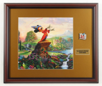 "Walt Disney: Wizard Mickey Mouse" Custom Framed Print Display with Retired Sorcerer's Pin at PristineAuction.com