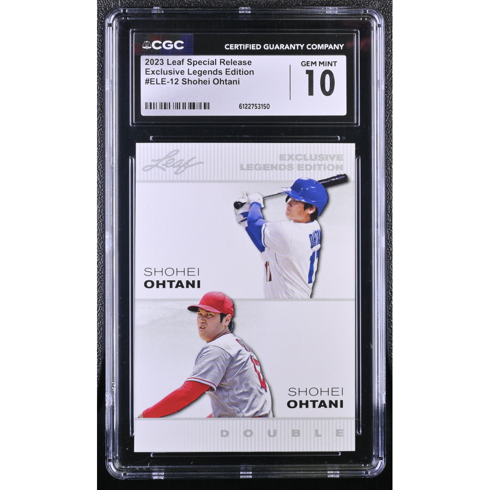 Shohei Ohtani 2023 Leaf Special Release Exclusive Legends Edition #ELE12 (CGC 10) at PristineAuction.com