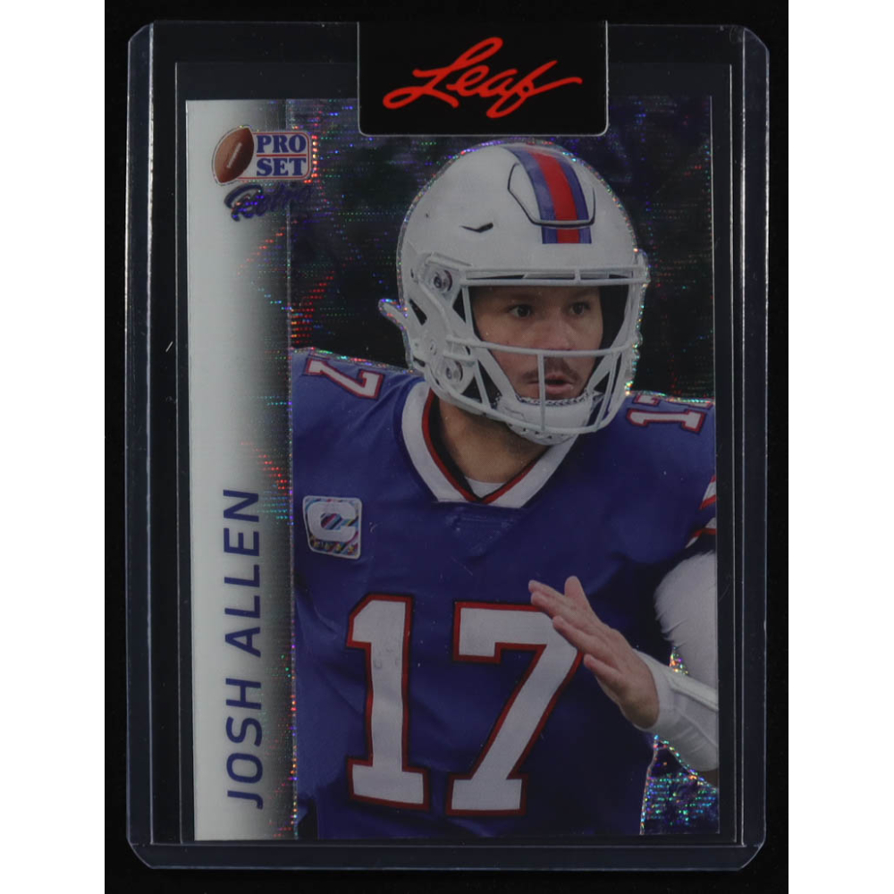 Josh Allen 2024 Pro Set Retro Pre-Production Proof Silver Wave #NNO #1/1 at PristineAuction.com