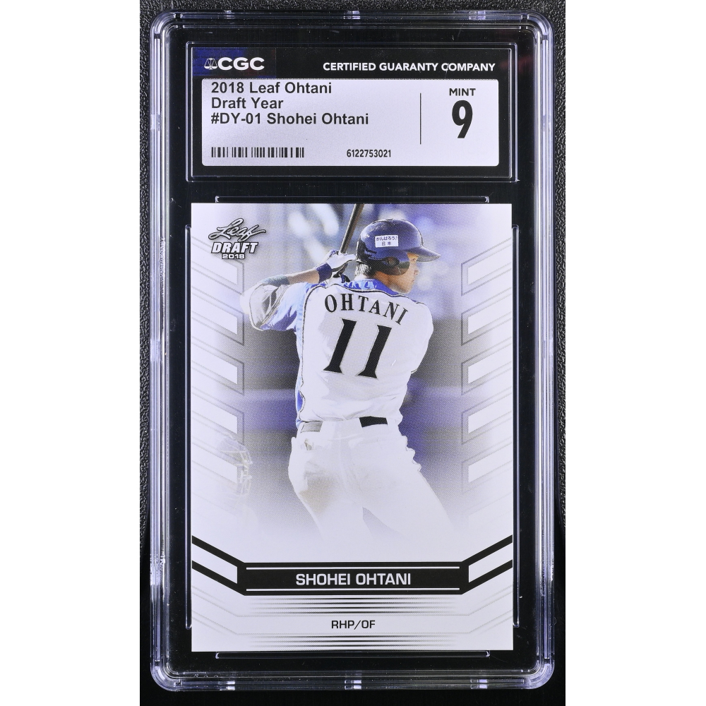 Shohei Ohtani 2018 Leaf Ohtani Draft Year #DY01 RC (CGC 9) at PristineAuction.com