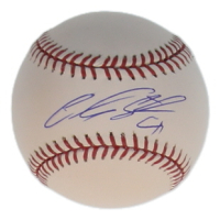 Carlos Santana Signed OML Baseball (JSA) at PristineAuction.com