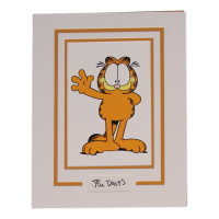 Jim Davis Signed "Garfield" 11x14 Custom Matted Cut Display (ACOA) at PristineAuction.com