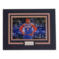 Carmelo Anthony Signed Knicks 11x14 Custom Matted Cut Display (ACOA) at PristineAuction.com