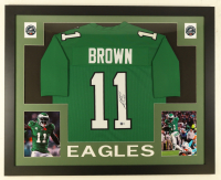 AJ Brown Signed Custom Framed Jersey Display (Beckett) at PristineAuction.com