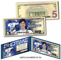 Shohei Ohtani LE Dodgers "First 50/50 Club Member" U.S. $5 Bill at PristineAuction.com