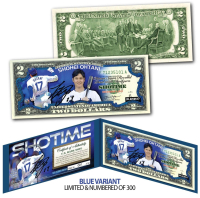Shohei Ohtani LE Dodgers "First 50/50 Club Member" U.S. $2 Bill at PristineAuction.com