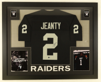 Ashton Jeanty Signed Custom Framed Jersey Display (Beckett) at PristineAuction.com