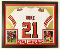Frank Gore Signed Custom Framed Jersey Display (Beckett) at PristineAuction.com