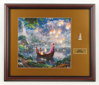 "Tangled" Custom Framed Print Display with Rapunzel Pin at PristineAuction.com