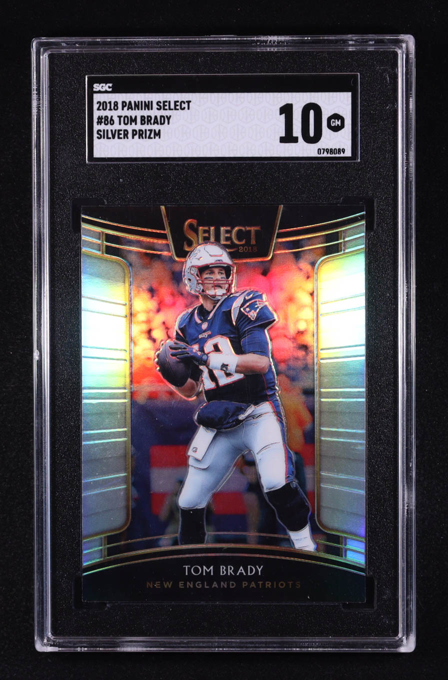 Tom Brady 2018 Select Prizm Silver #86 (SGC 10) at PristineAuction.com Tom Brady 2018 Select Prizm Silver #86 (SGC 10) at PristineAuction.com