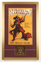Disney's Disneyland Pirates of the Caribbean Custom Framed Print Display with Pirate Emblem at PristineAuction.com