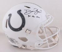 Daniel Jones Signed Colts Full-Size Authentic On-Field Salute to Service Alternate Speed Helmet Inscribed "For The Shoe" (Fanatics) at PristineAuction.com
