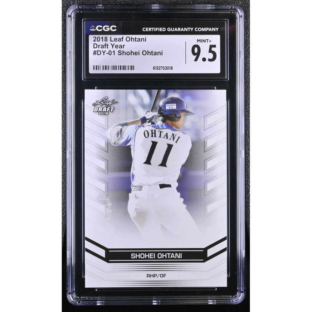 Shohei Ohtani 2018 Leaf Ohtani Draft Year #DY01 RC (CGC 9.5) at PristineAuction.com