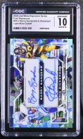 Barry Sanders / Eric Dickerson 2024 Leaf Metal Signature Series Dual Signatures Light Blue Crystal #DS-2 #1/1 (CGC 10 | Auto 8) at PristineAuction.com