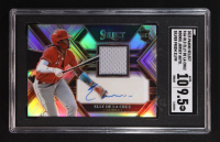 Elly De La Cruz 2023 Select Rookie Jersey Autographs Prizms Silver #45 RC #31/99 (SGC 9.5 | Autograph Graded 10) at PristineAuction.com