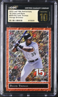 Frank Thomas 2025 Leaf 15th Anniversary '92 Gold Leaf Stars Orange Shimmer #92B-59 #2/4 (CGC 10 | Black Label) at PristineAuction.com
