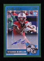 Tetairoa McMillan 2025 Score Rookie Signatures Green #17 RC at PristineAuction.com