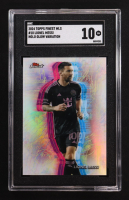 Lionel Messi 2024 Finest MLS Holo Glow Variations #10 (SGC 10) at PristineAuction.com
