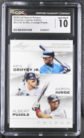 Ken Griffey Jr. / Aaron Judge / Albert Pujols 2024 Leaf Special Release Exclusive Legends Edition #ELE-62 (CGC 10) at PristineAuction.com
