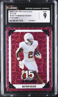 Matthew Golden 2025 Leaf 15th Anniversary '91 Leaf Pink Lazer #91B-114 #5/8 RC (CGC 9) at PristineAuction.com