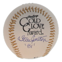 Steve Carlton Signed Gold Glove Award Baseball (Beckett) at PristineAuction.com