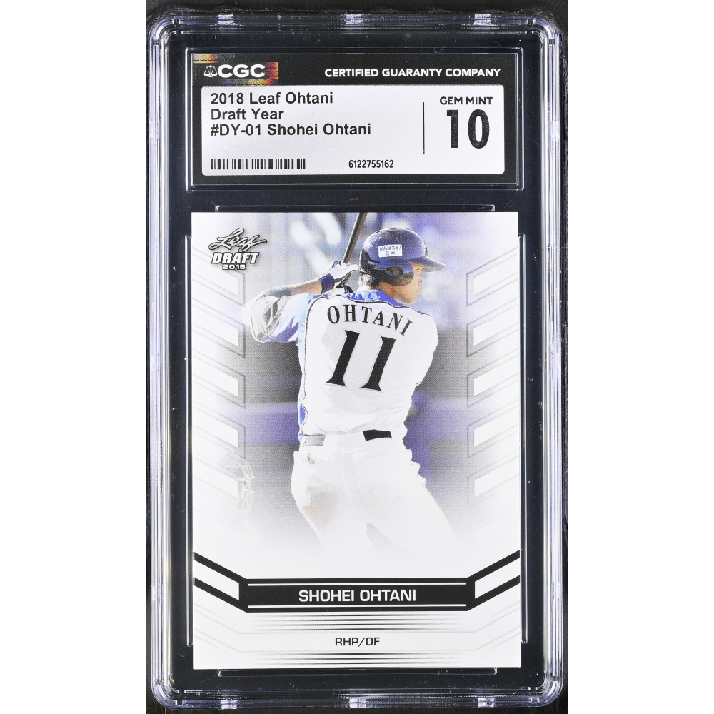 Shohei Ohtani 2018 Leaf Ohtani Draft Year #DY01 RC (CGC 10) at PristineAuction.com