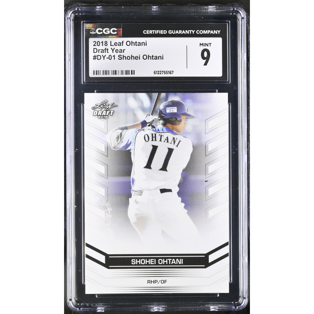 Shohei Ohtani 2018 Leaf Ohtani Draft Year #DY01 RC (CGC 9) at PristineAuction.com
