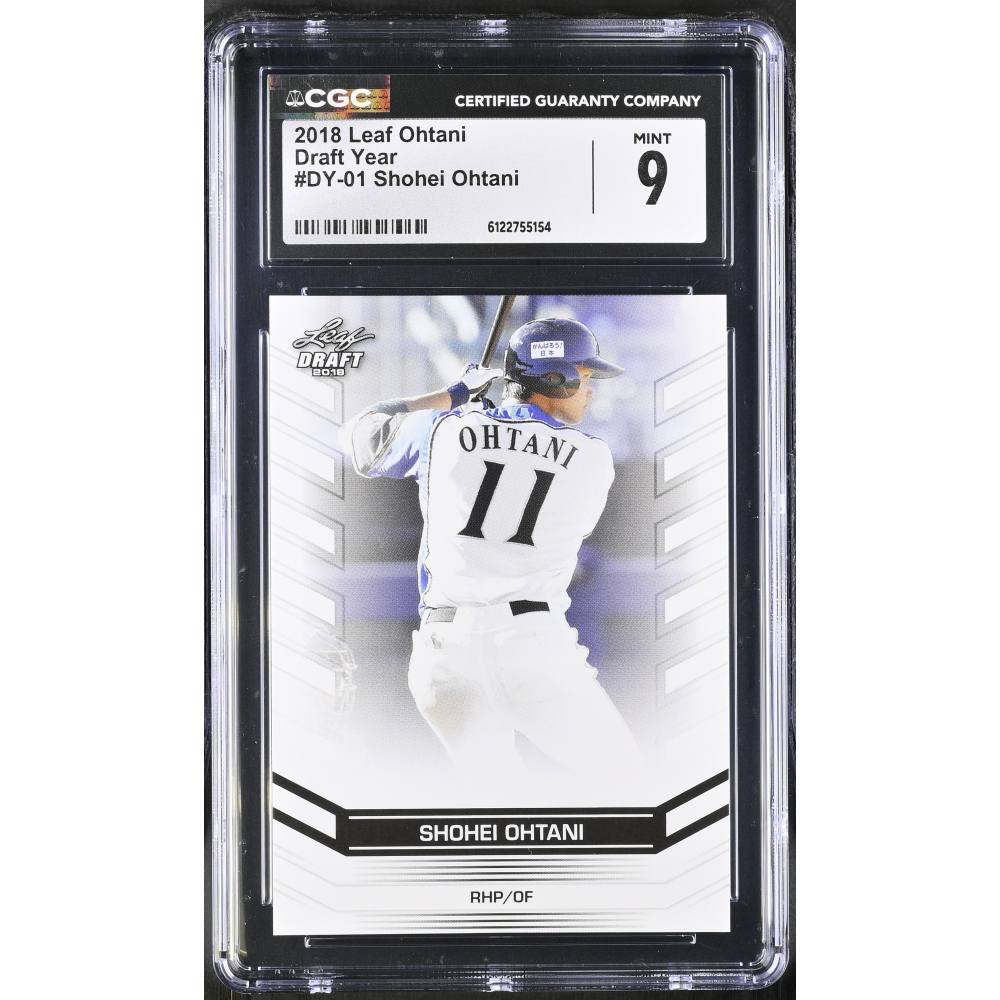 Shohei Ohtani 2018 Leaf Ohtani Draft Year #DY01 RC (CGC 9) at PristineAuction.com
