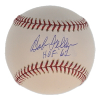 Bob Feller Signed OML Baseball Inscribed "HOF 62" (PSA) at PristineAuction.com