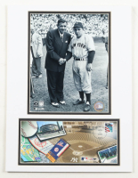 Yogi Berra Yankees Custom Matted Print with Postcard at PristineAuction.com
